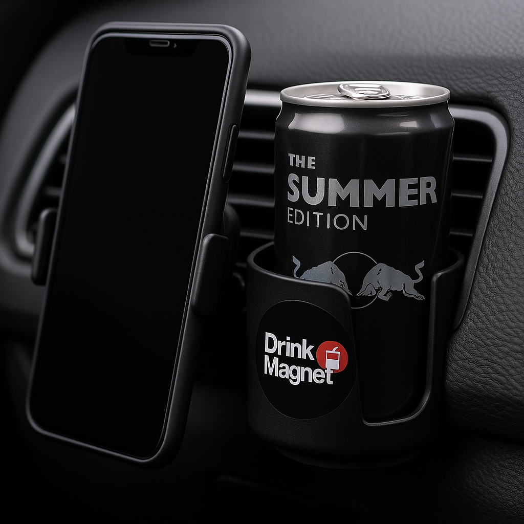 DrinkMagnet™ –  Halter’s Maul. Und dein Handy.